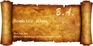 Bombicz Alma névjegykártya